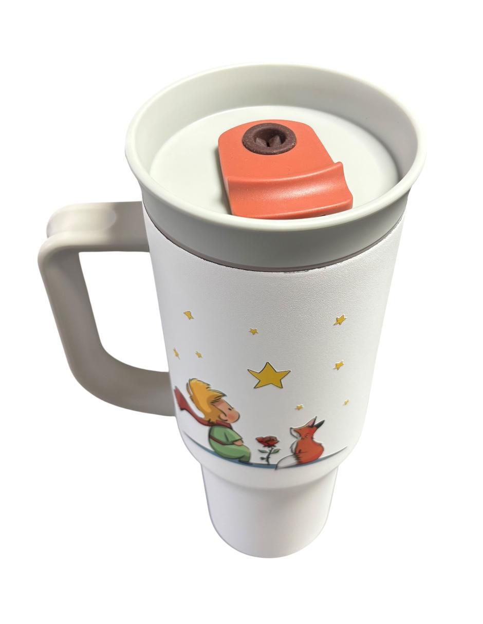 Termo de acero inoxidable El Principito con tapa rosca 1.2 L