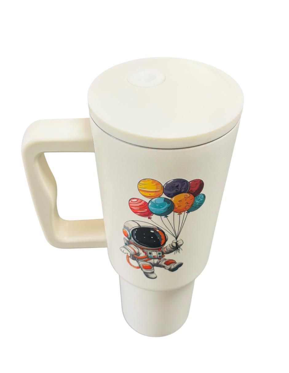 Termo de acero inoxidable con tapa rosca 1.2 L