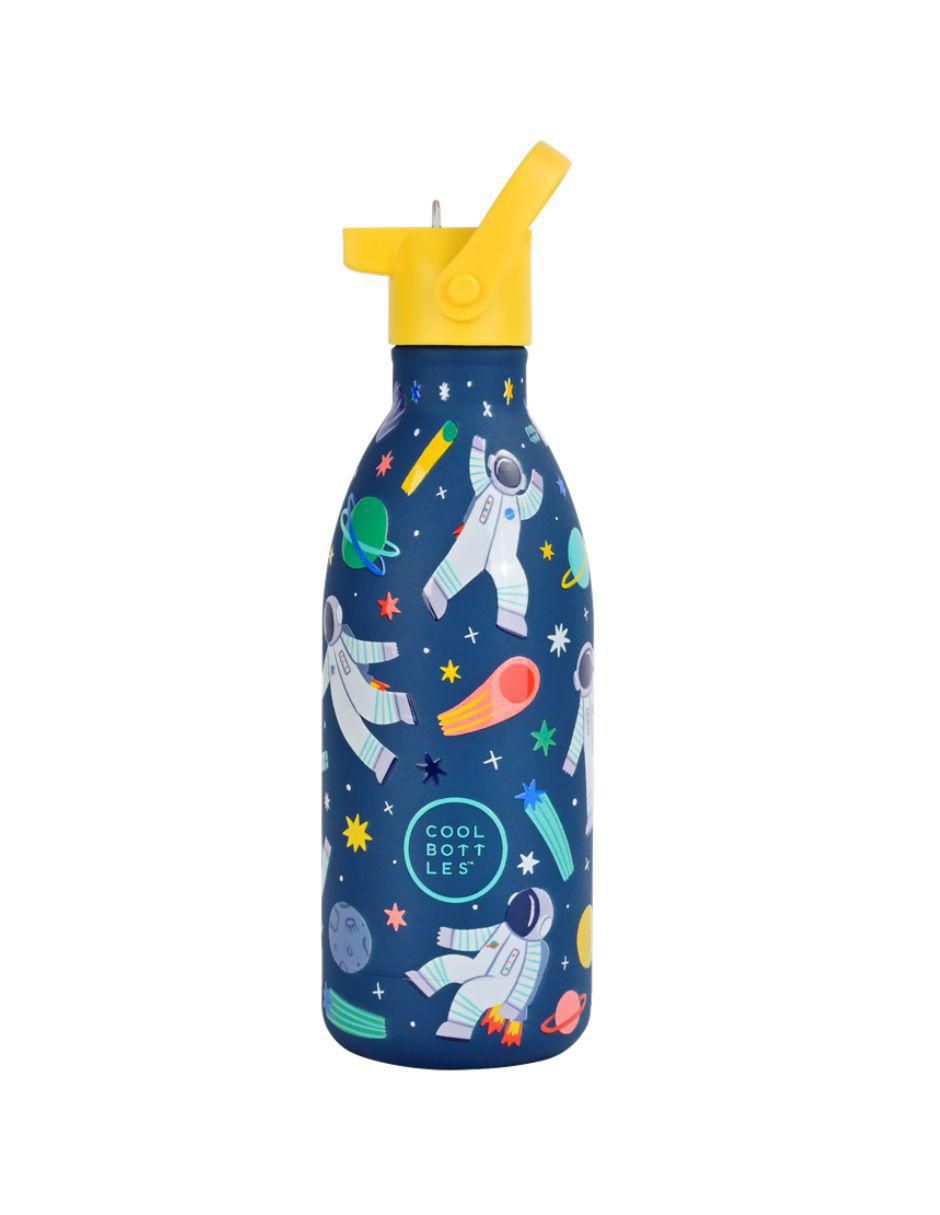 Botella de agua de acero inoxidable Kids Galactic Ride con tapa rosca 500 ml Botella de agua de acero inoxidable Kids Galactic Ride con tapa rosca 500 ml