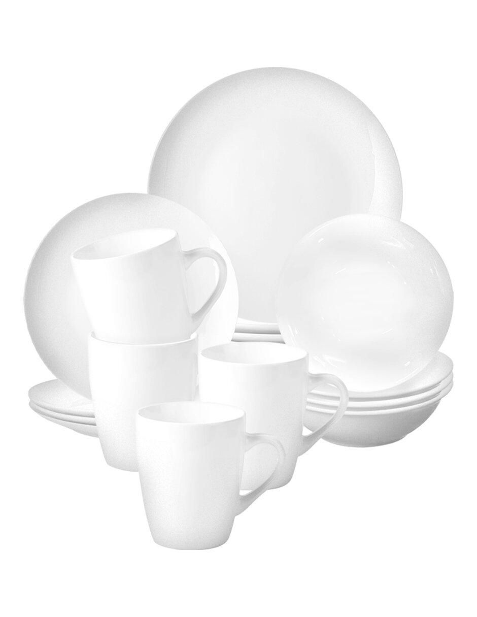 Vajilla cerrada de porcelana para 4 personas Vajilla cerrada de porcelana para 4 personas
