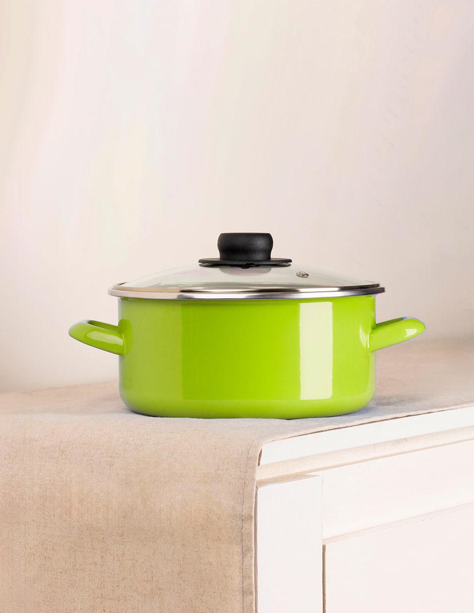 Batería de cocina Emotion de acero vitrificado 5 piezas