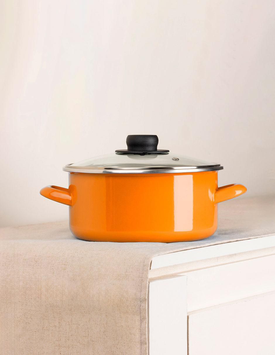 Batería de cocina Emotion de acero vitrificado 5 piezas
