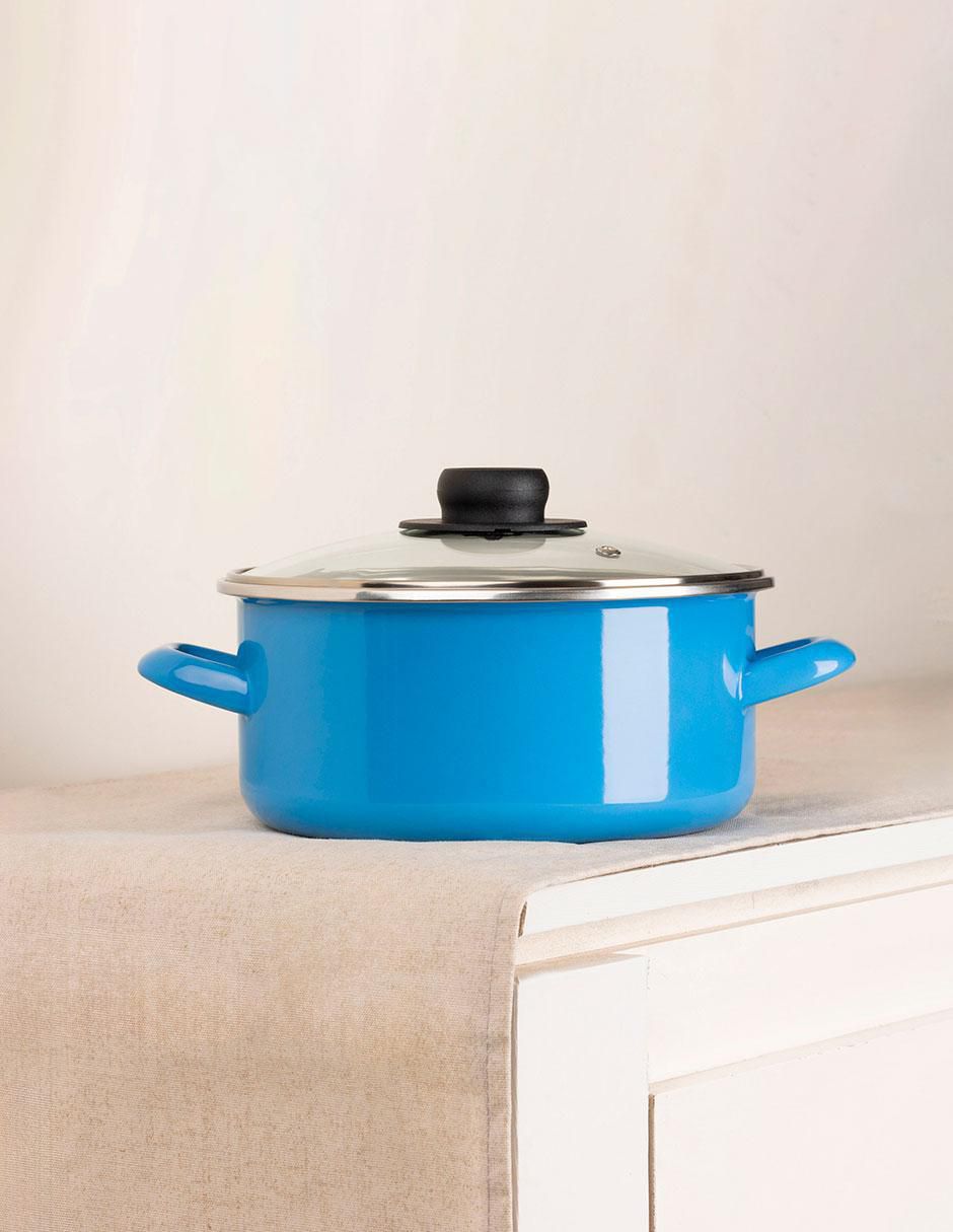 Batería de cocina Emotion de acero vitrificado 5 piezas