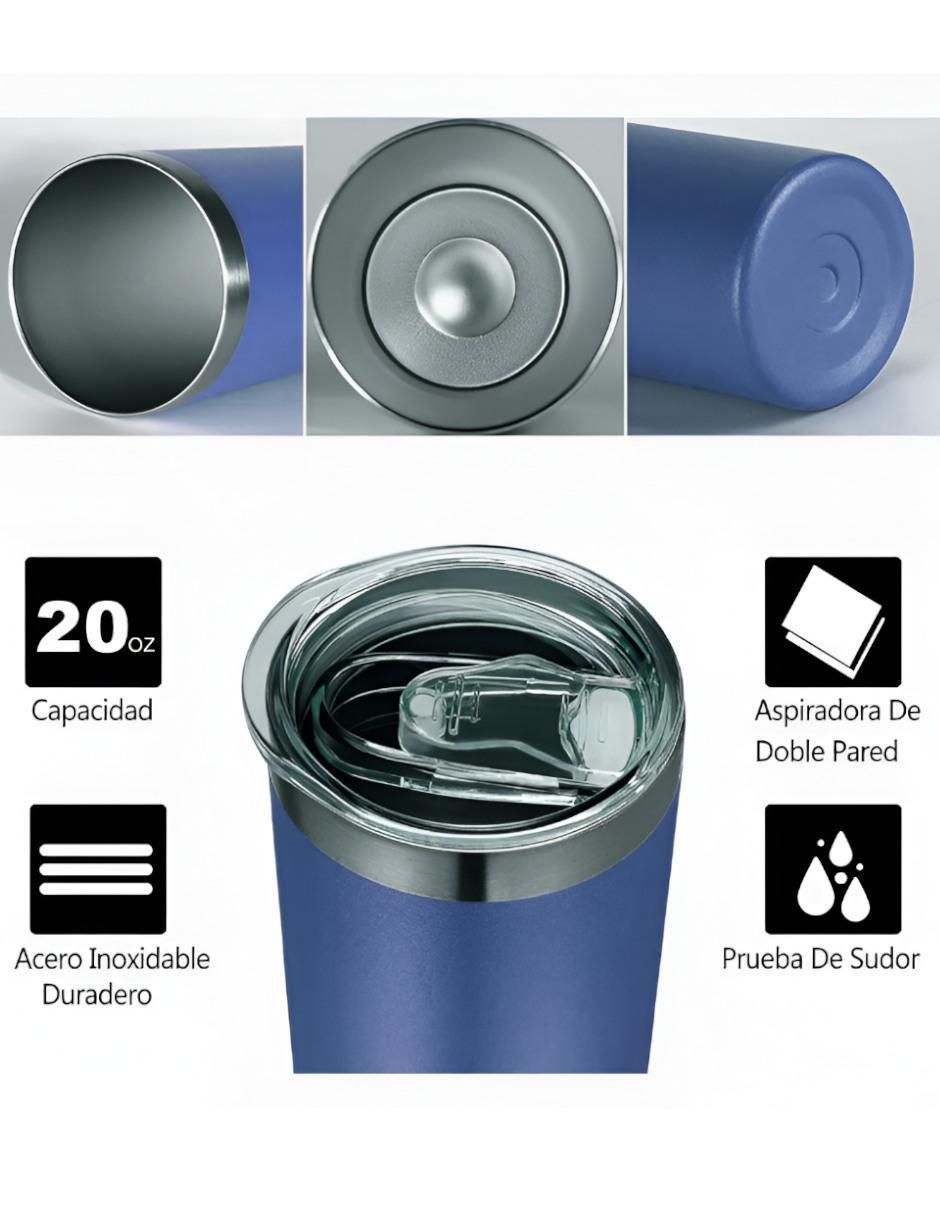 Termo de acero inoxidable con tapa flip top 3