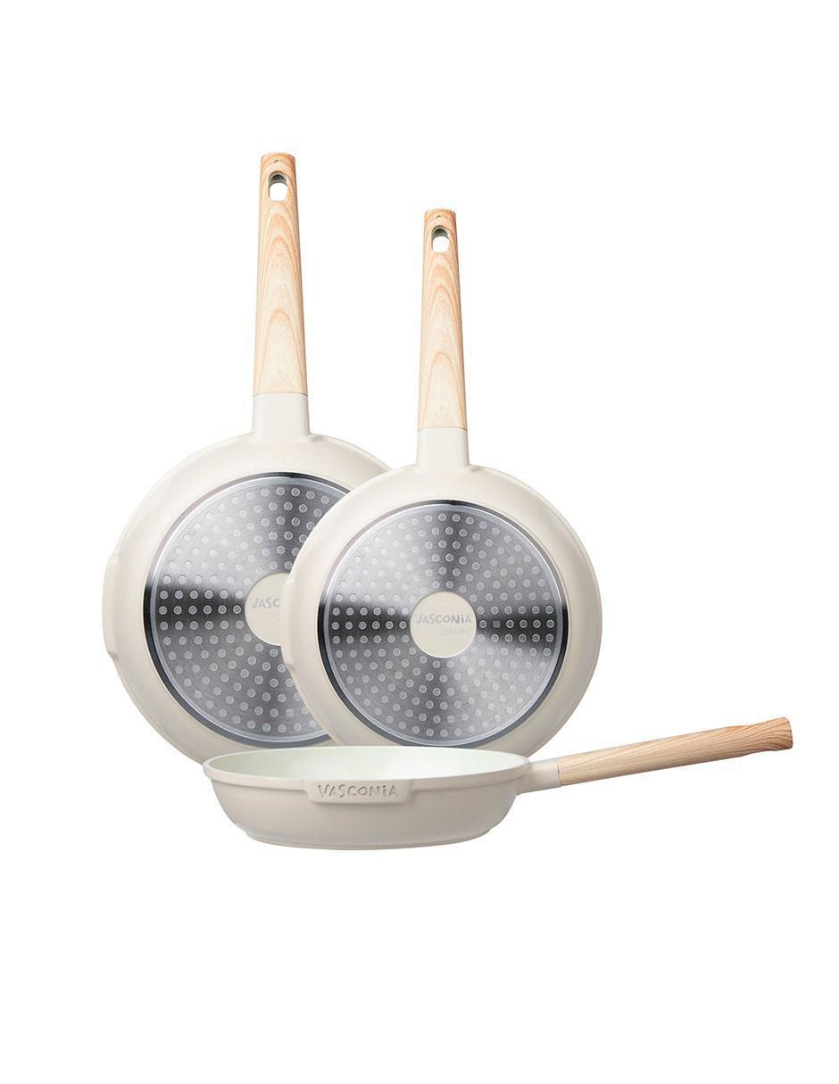Batería de cocina Ceramic de aluminio fundido antiadherente cerámica 9 piezas