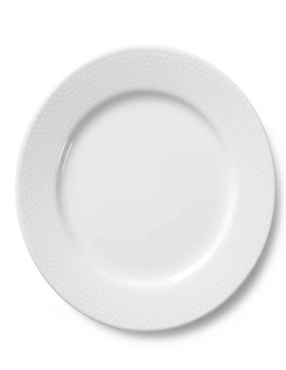 Vajilla cerrada elise white de cerámica para 6 personas 4