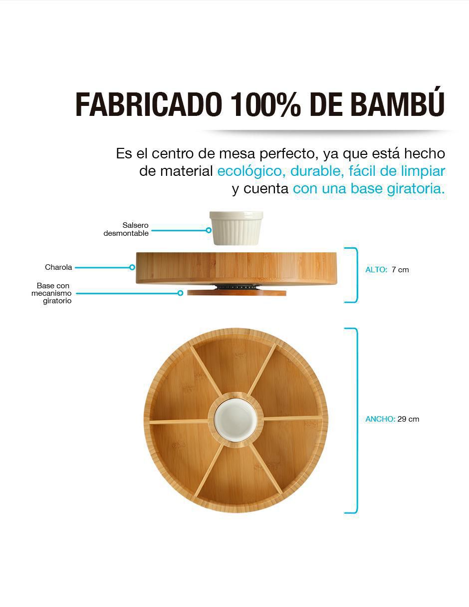 Botanero de bambú 8