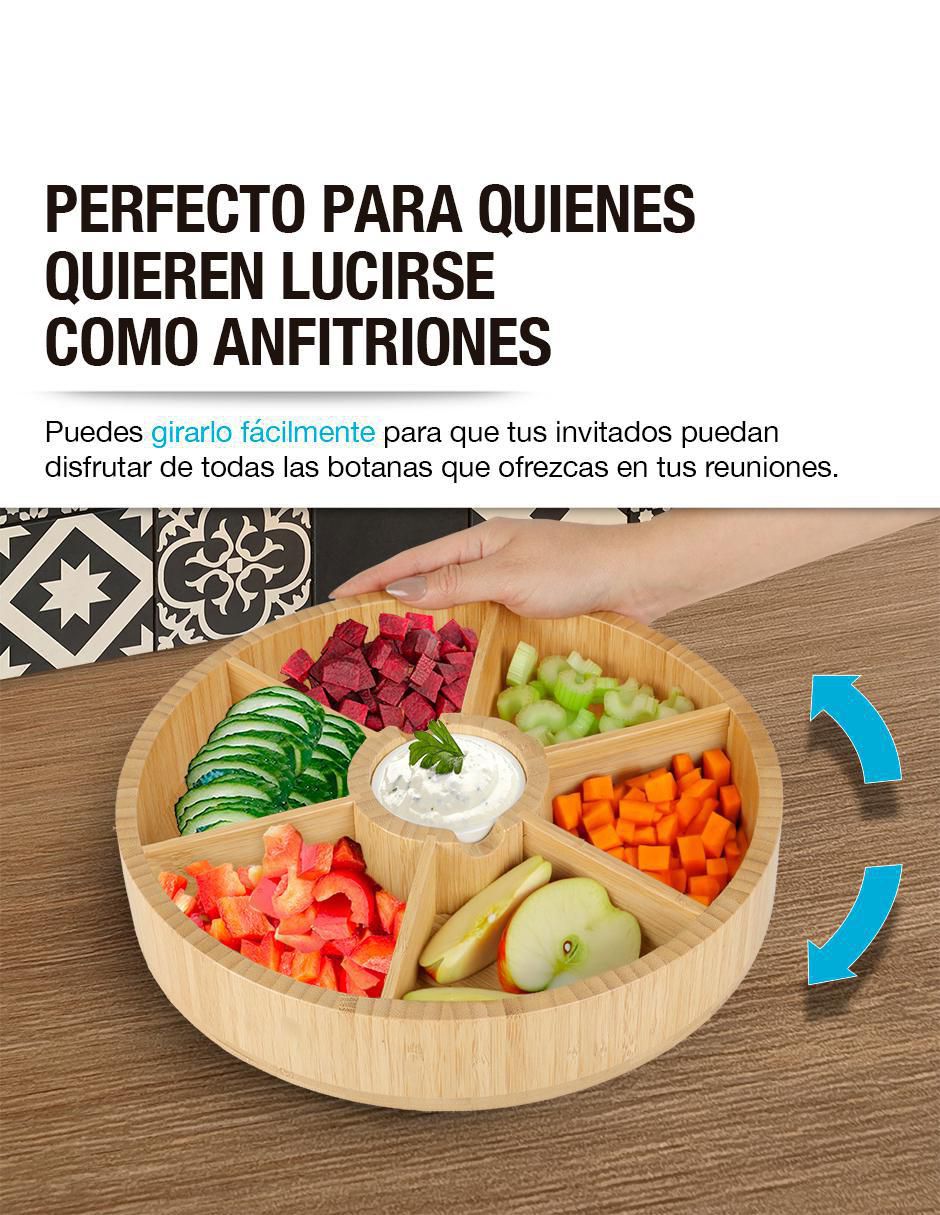 Botanero de bambú
