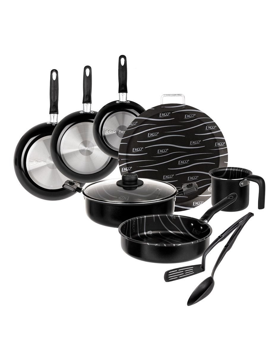 Batería de cocina Classic de aluminio antiadherente convencional 10 piezas Batería de cocina Classic de aluminio antiadherente convencional 10 piezas