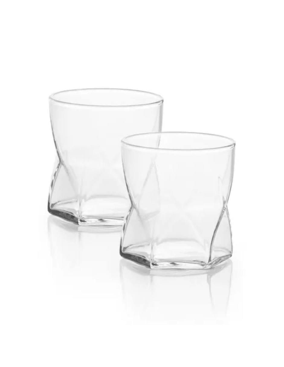 Set de vasos Dof Rombus de vidrio con 6 piezas