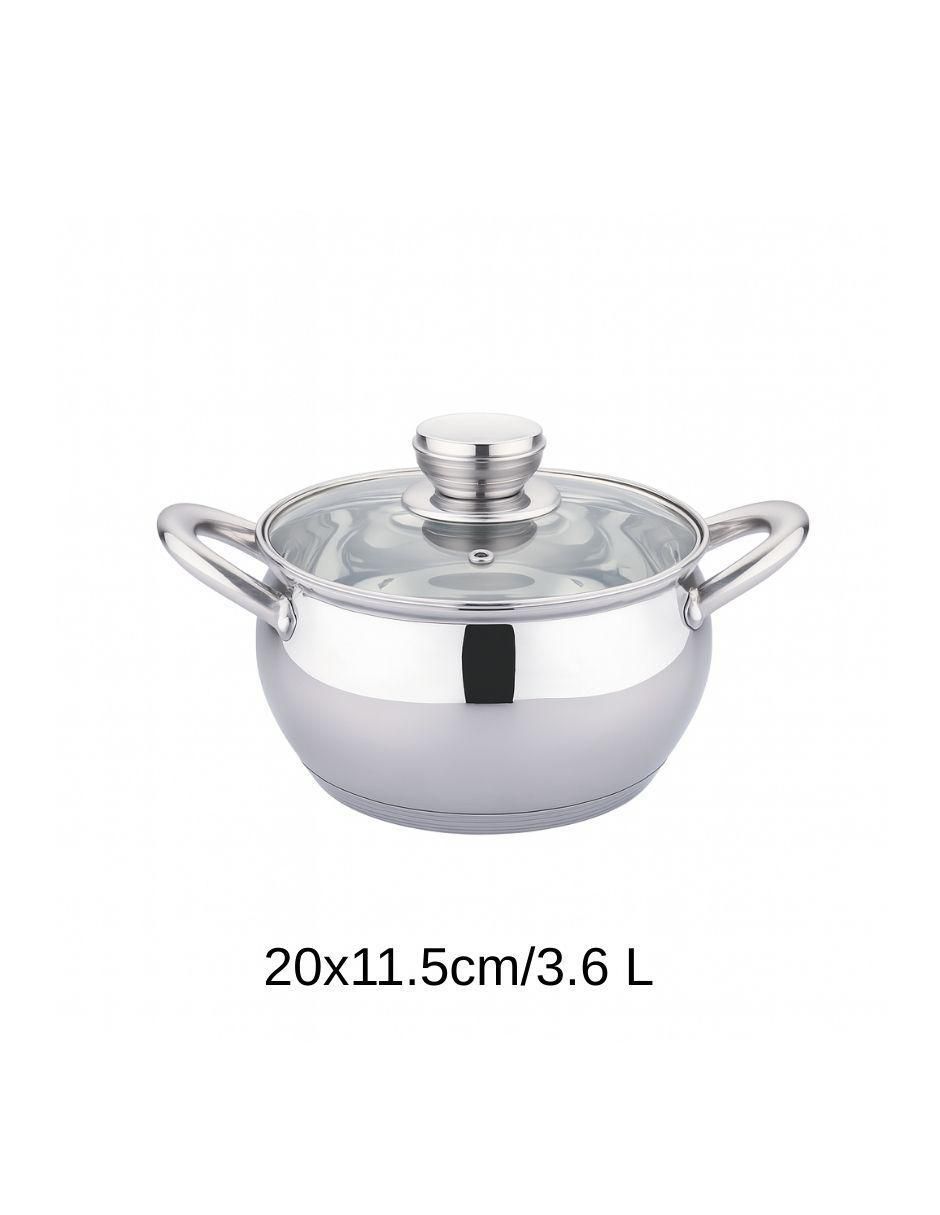 Batería de cocina de acero inoxidable antiadherente combinado 3 piezas 4