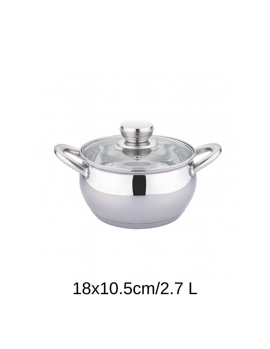 Batería de cocina de acero inoxidable antiadherente combinado 3 piezas 3