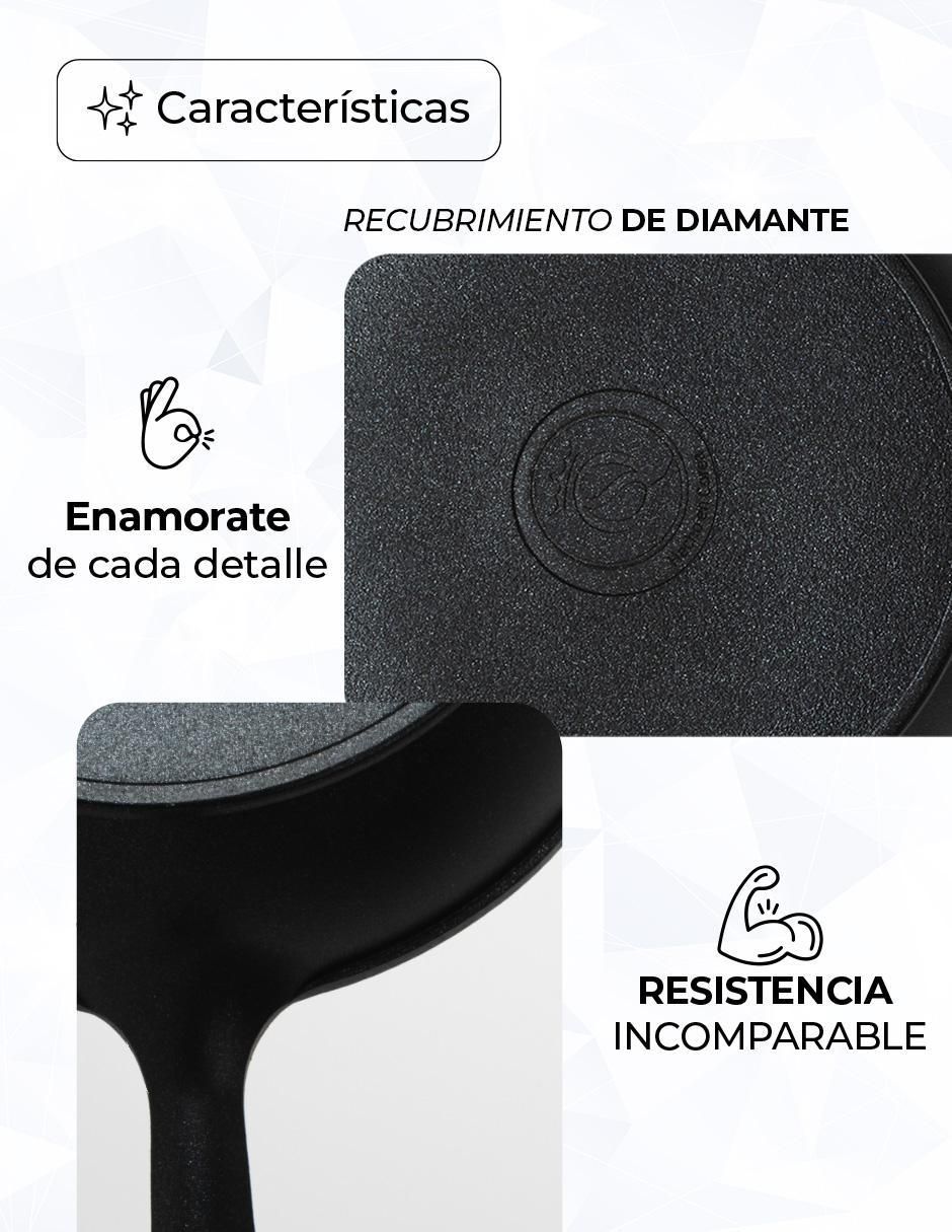 Sartén DIAMANTE de aluminio anodizado 5
