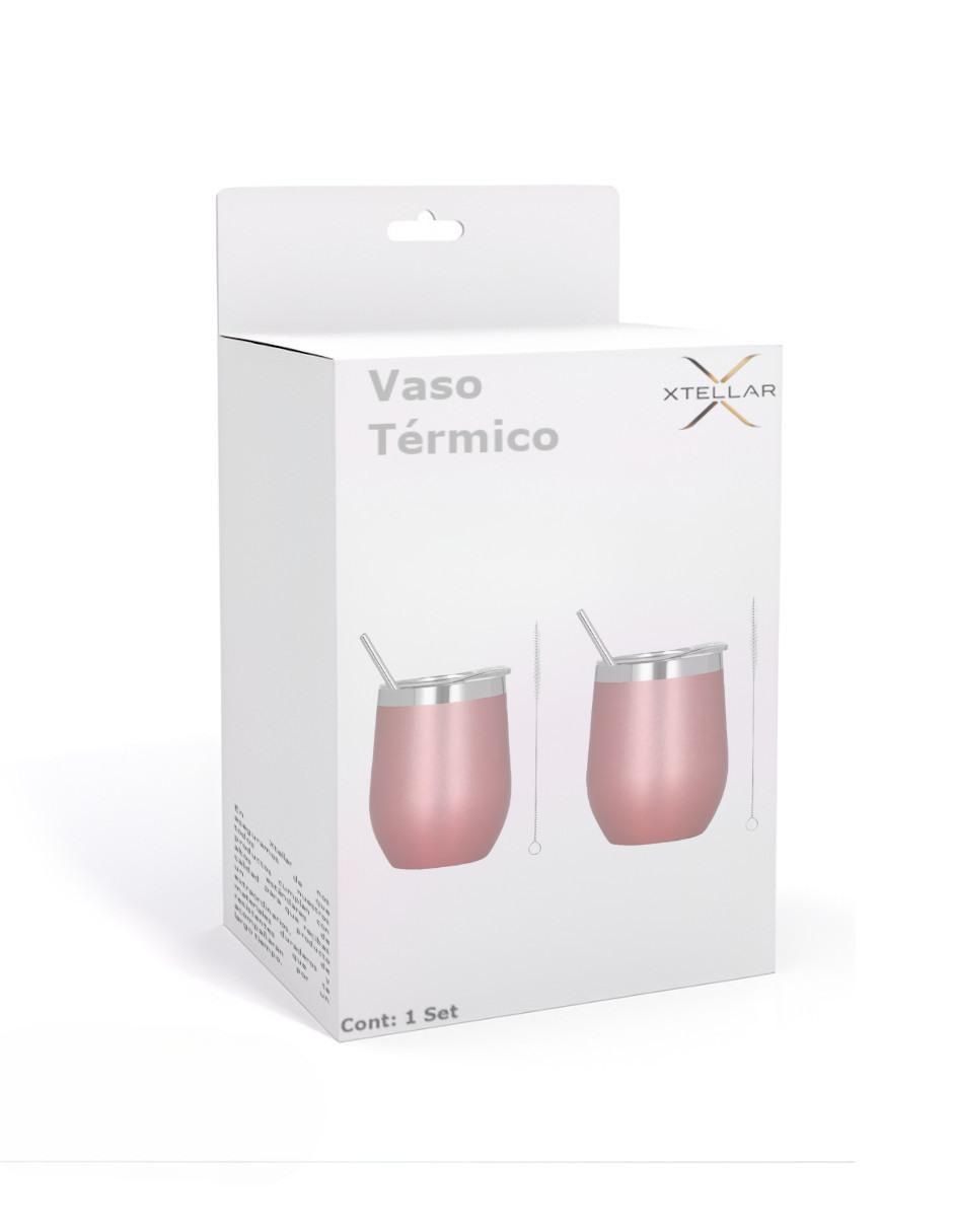 Set de vasos con tapa y popote con 2 piezas 4