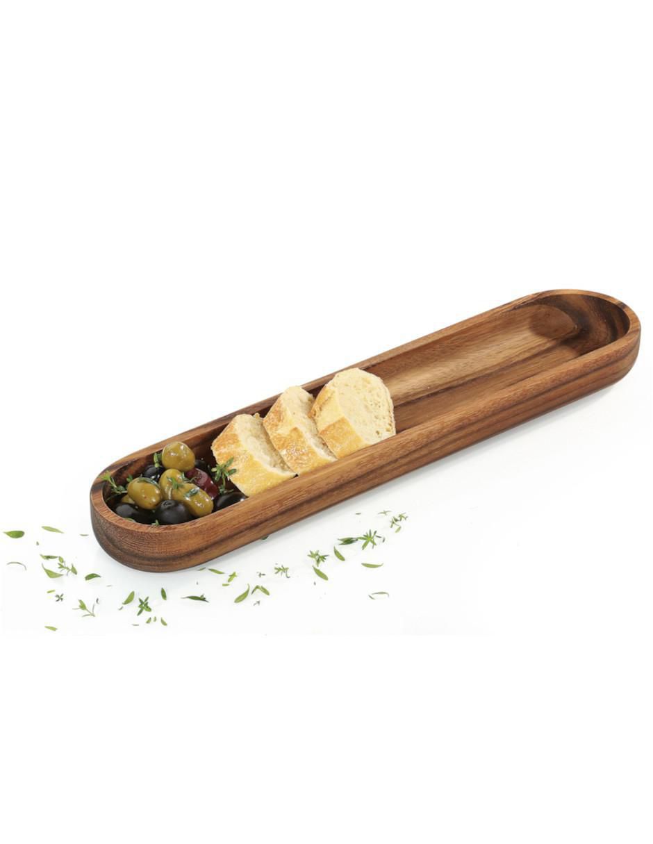 Tabla de servicio Acacia de madera 2