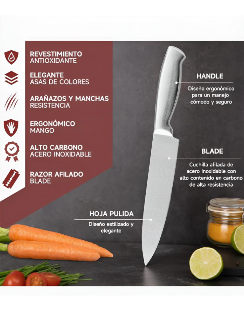 Set de cuchillos XTLLAR6667 8 piezas 2