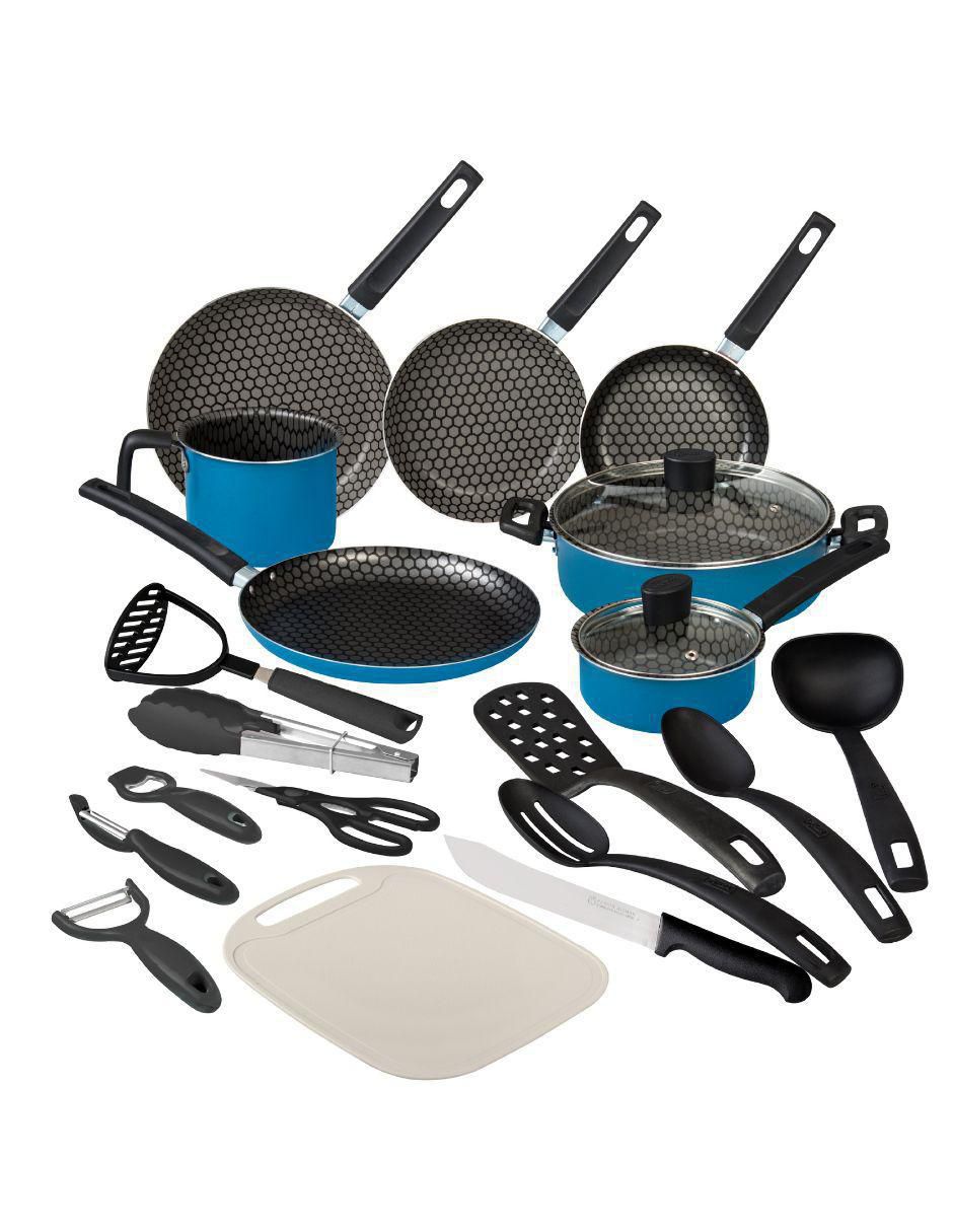 Batería de cocina Cinsa Berlín Serenity de aluminio antiadherente sin PFOA 21 piezas