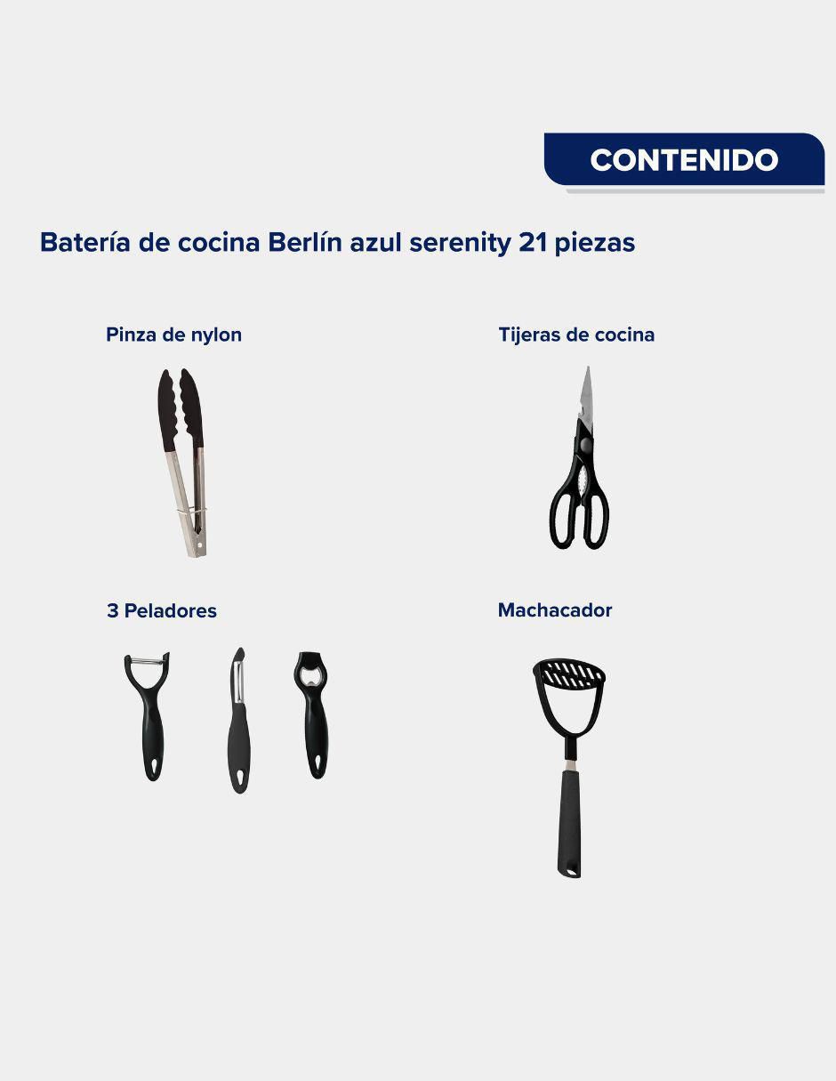 Batería de cocina Berlín Serenity de aluminio antiadherente sin PFOA 21 piezas Batería de cocina Berlín Serenity de aluminio antiadherente sin PFOA 21 piezas