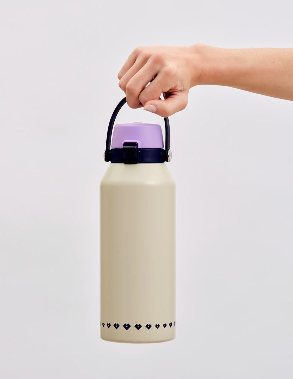 Termo de acero inoxidable liza con tapa flip top 7