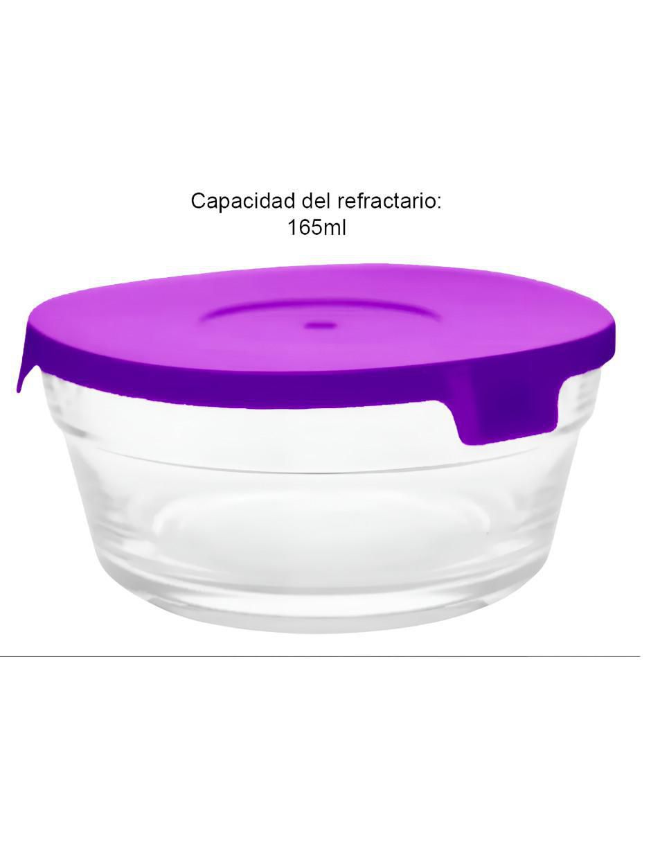 Set de contenedor para refrigerador de vidrio 5 piezas 2