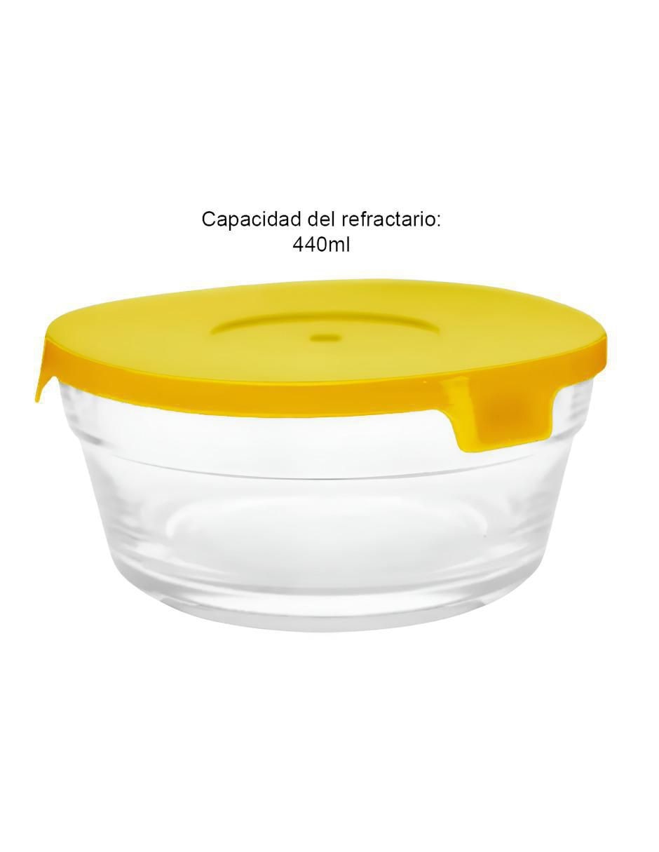 Set de contenedor para refrigerador de vidrio 5 piezas 3