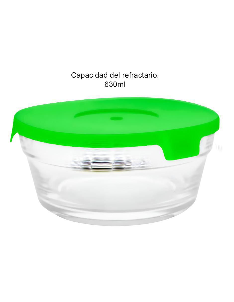 Set de contenedor para refrigerador de vidrio 5 piezas 4