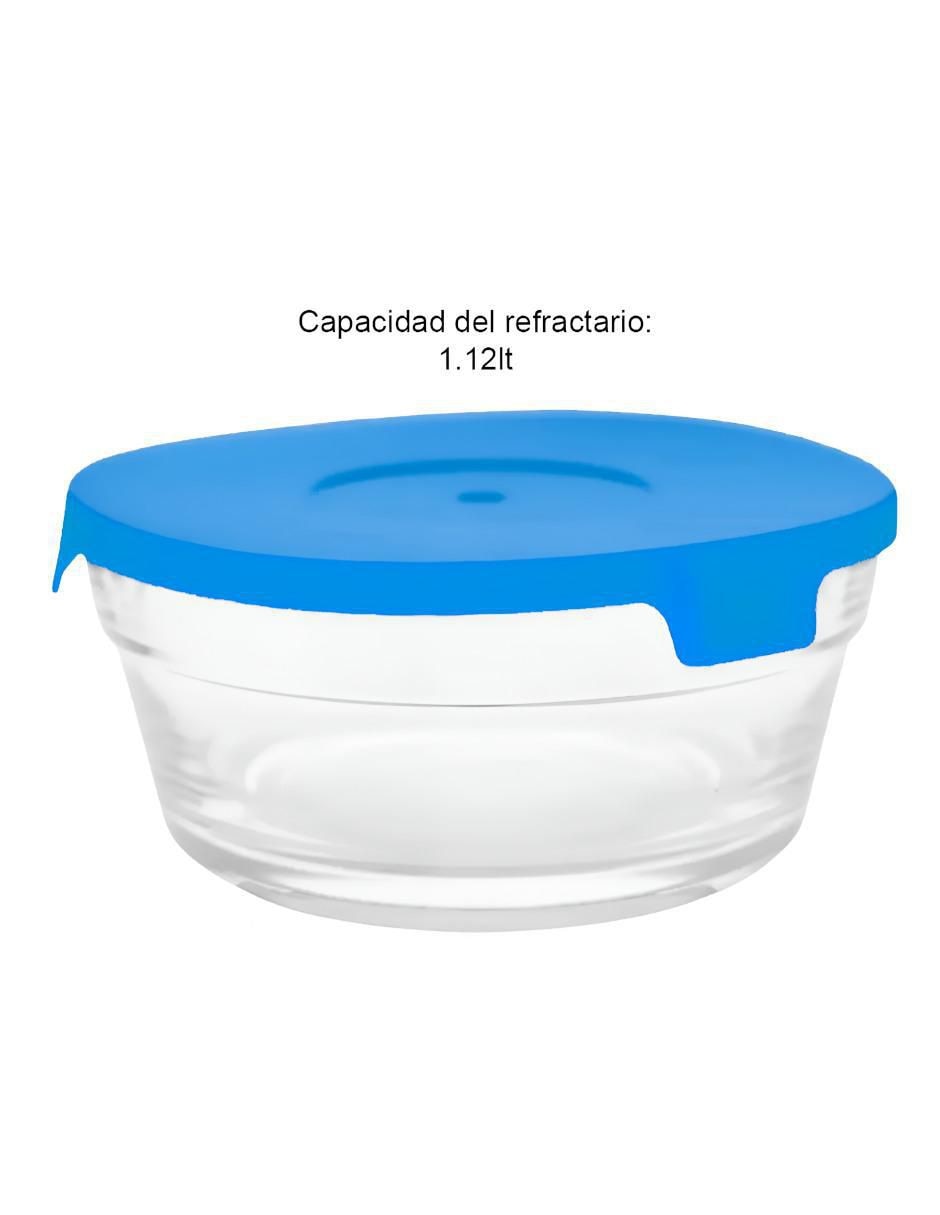 Set de contenedor para refrigerador de vidrio 5 piezas