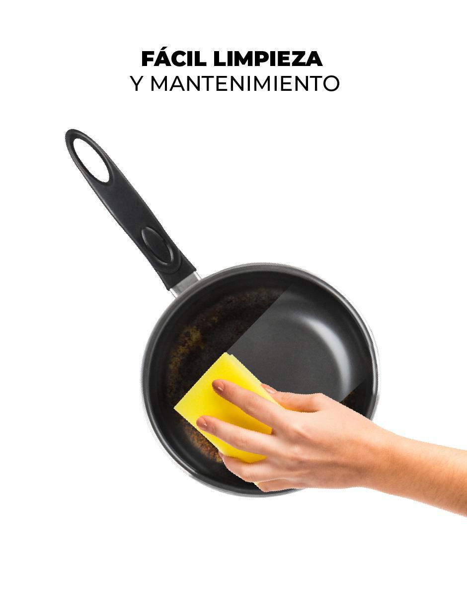 Set de sartenes LOVE COOK de aluminio anodizado 3 piezas