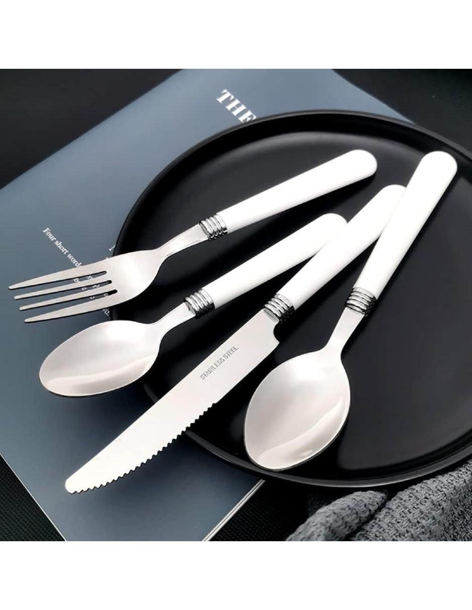 Set cubiertos de acero inoxidable 25 piezas 4