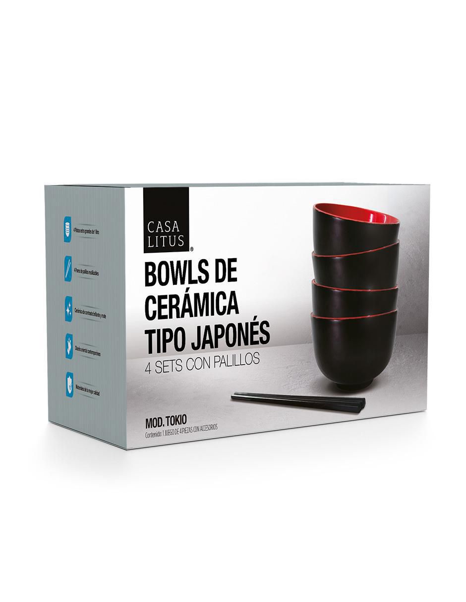 Set bowl 4 piezas de cerámica 6