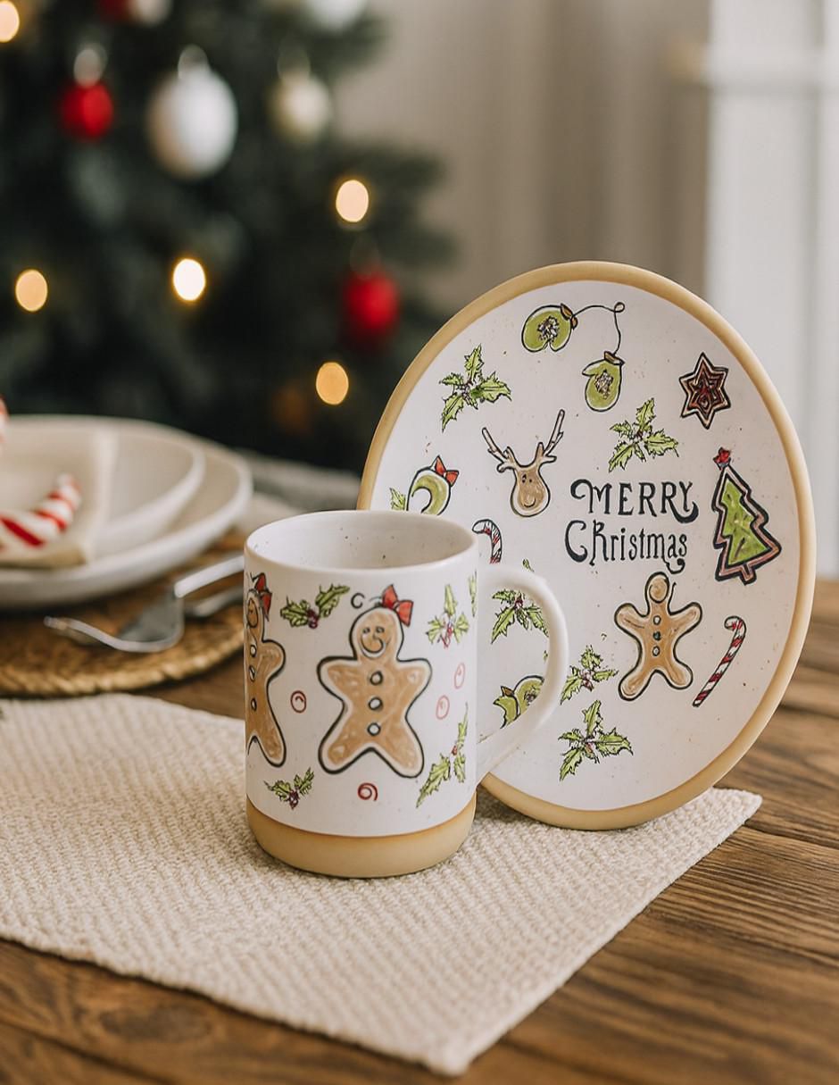 Set terno ideen merry christmas 8 piezas