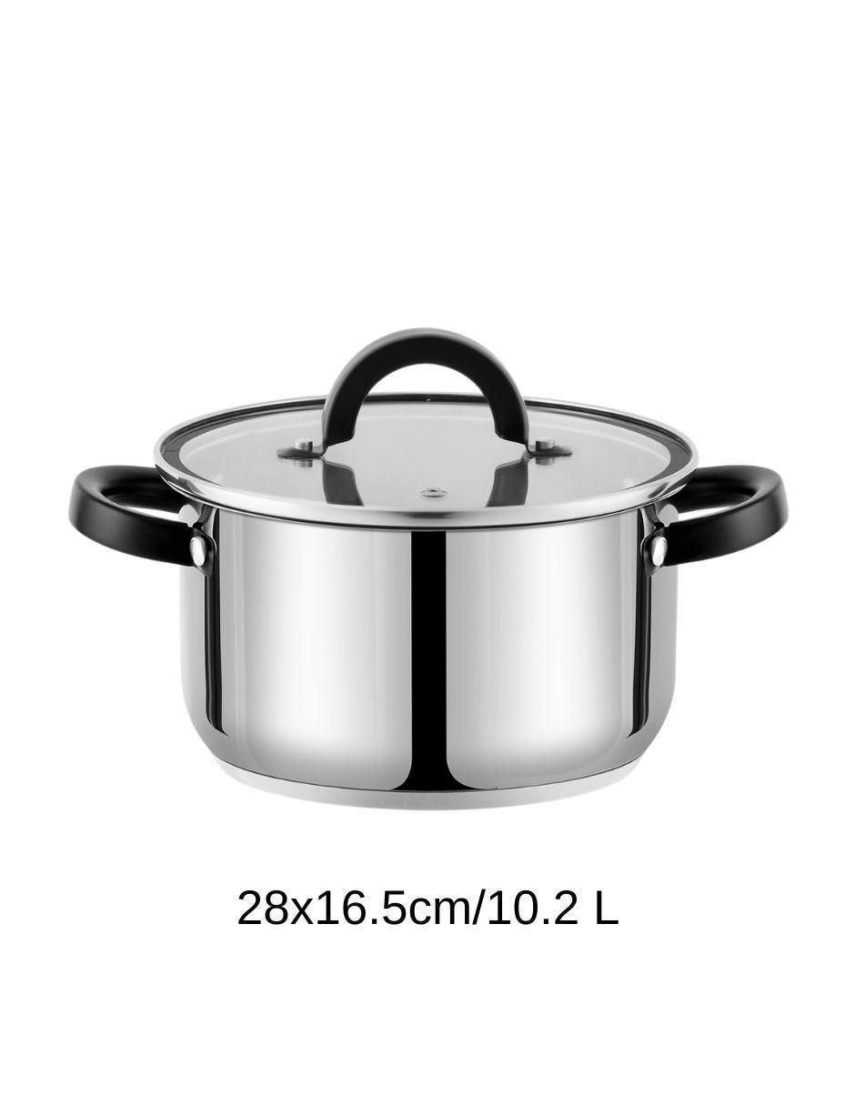 Batería de cocina de acero inoxidable antiadherente combinado 3 piezas 4