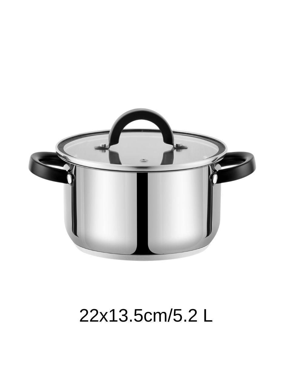 Batería de cocina de acero inoxidable antiadherente combinado 4 piezas 4
