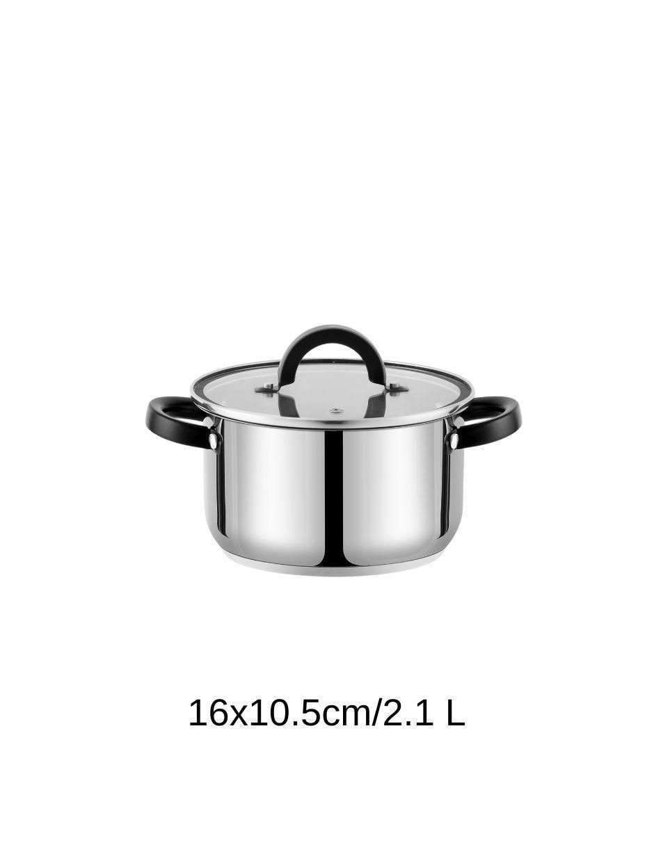 Batería de cocina de acero inoxidable antiadherente combinado 4 piezas 3