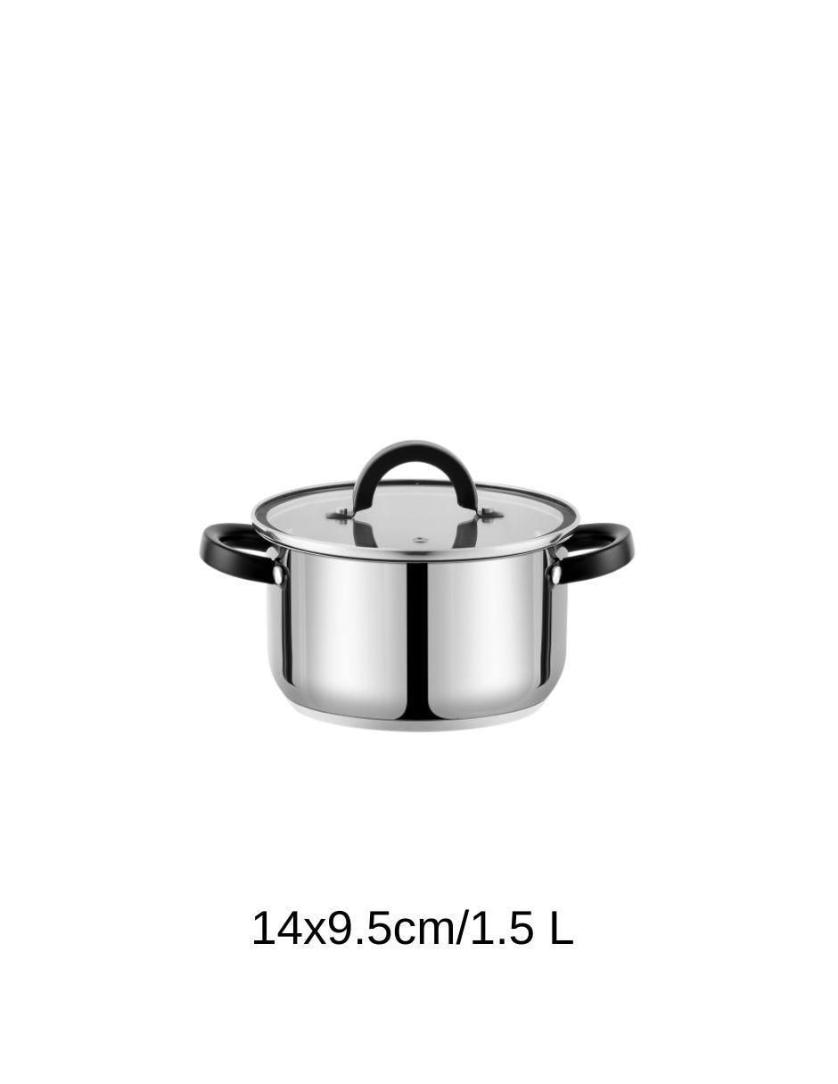 Batería de cocina de acero inoxidable antiadherente combinado 4 piezas 2