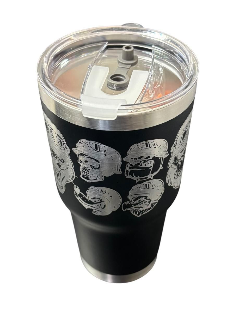 Termo de acero inoxidable Animals con tapa push pull 4