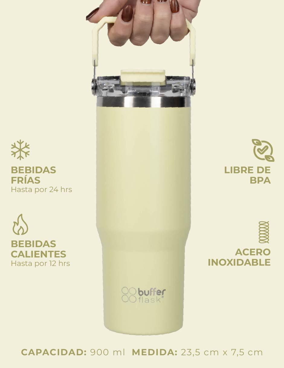 Termo de acero inoxidable con tapa rosca 3