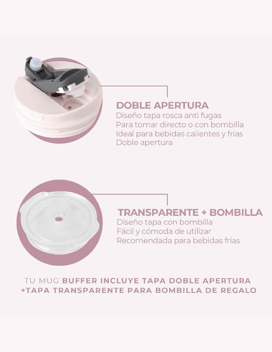 Termo de acero inoxidable con tapa rosca 5