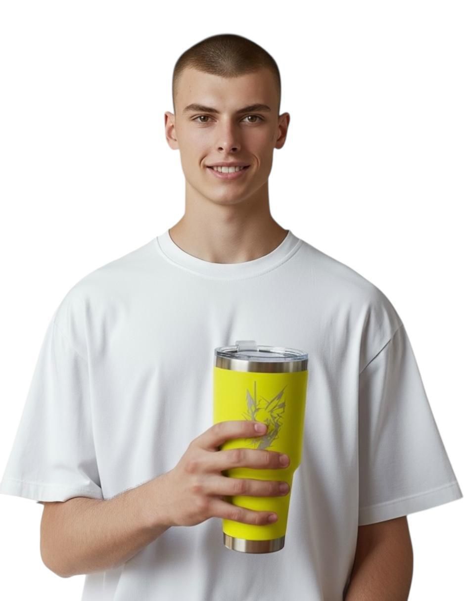 Termo de acero inoxidable Pikachu Collection con tapa push pull 887 ml