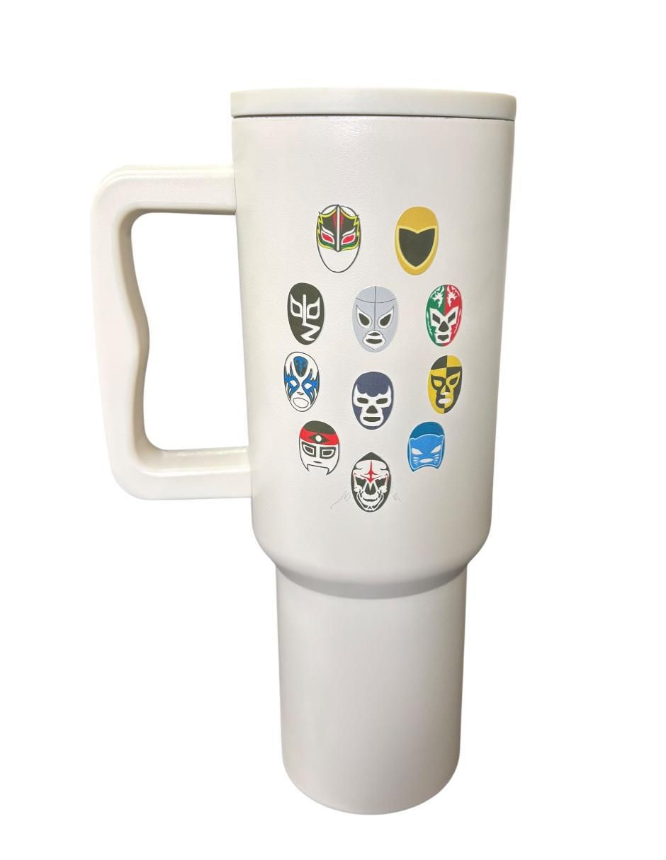Termo de acero inoxidable Luchadores con tapa rosca 1.2 L Termo de acero inoxidable Luchadores con tapa rosca 1.2 L