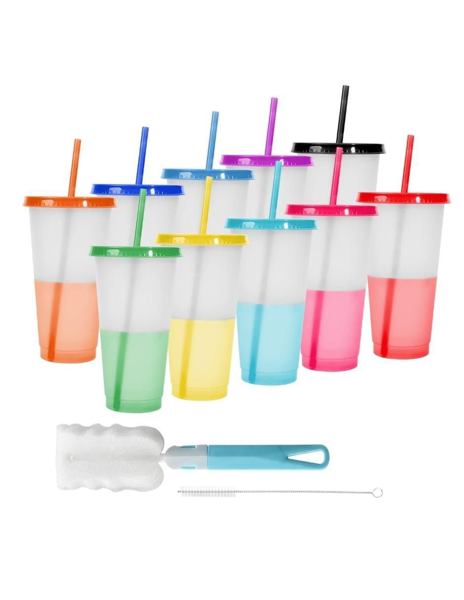 Set de vasos con tapa con 10 piezas Set de vasos con tapa con 10 piezas