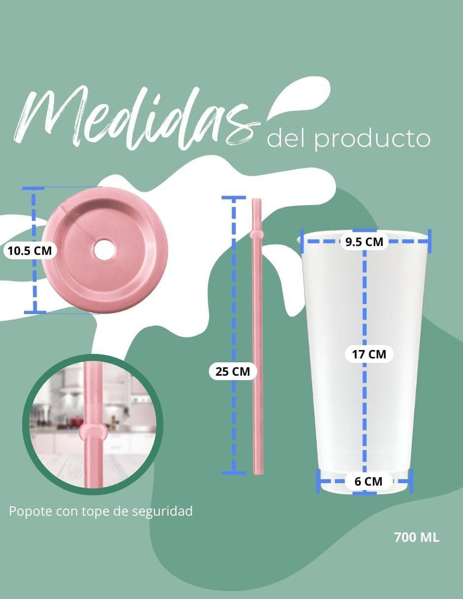 Set de vasos con tapa con 10 piezas 10