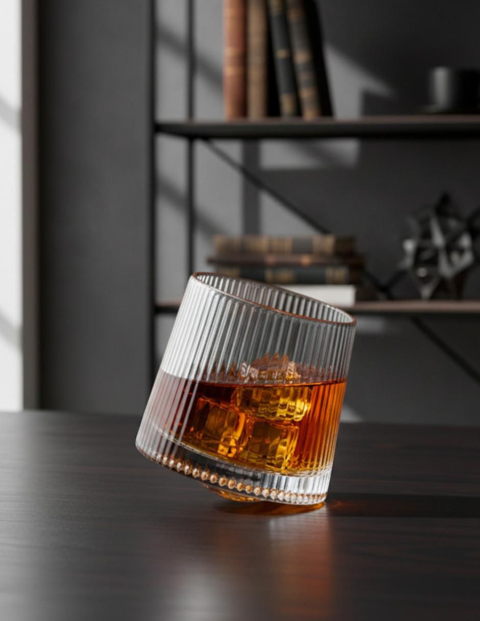Set de vasos para whisky de cristal con 6 piezas