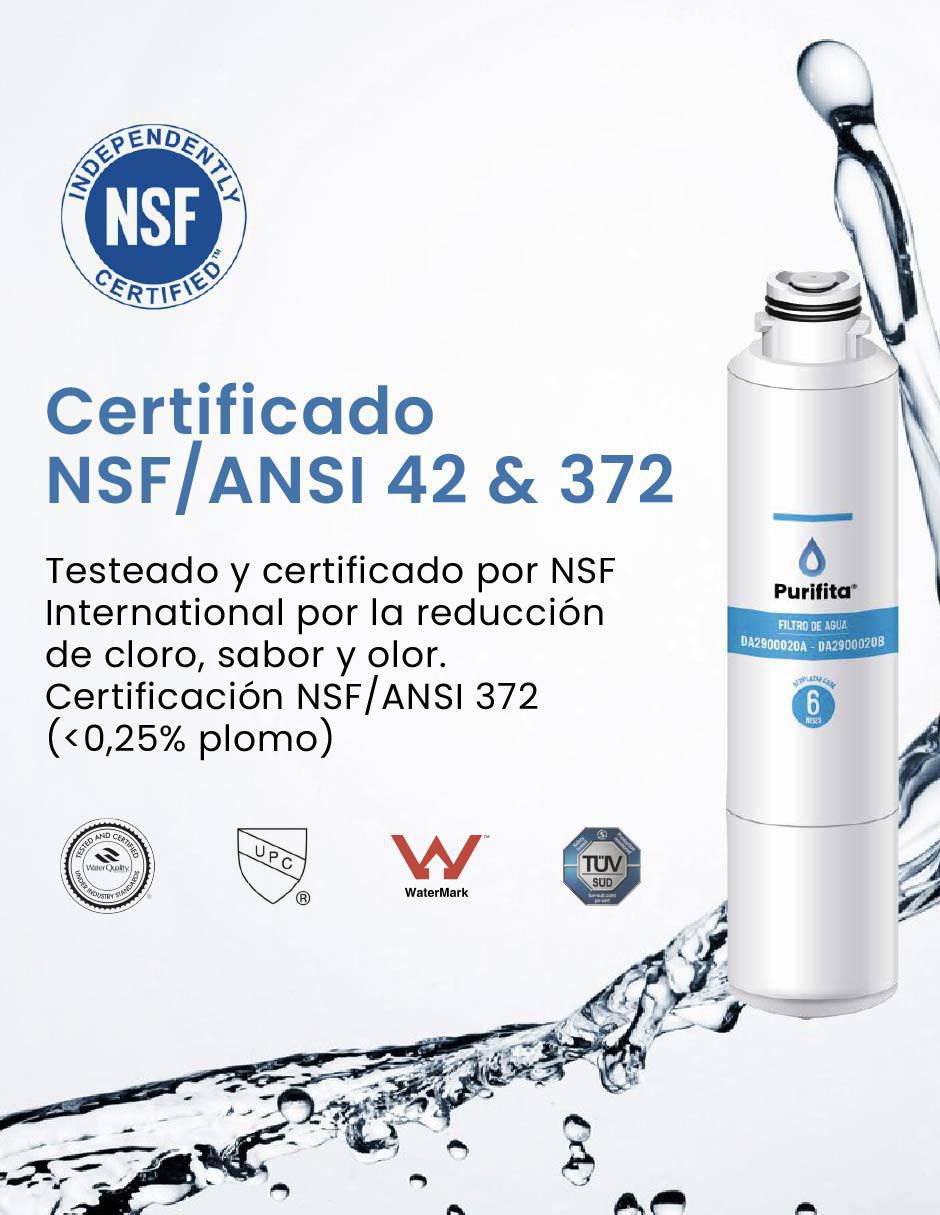 Set filtro de agua Purifita sa-da29 x2.