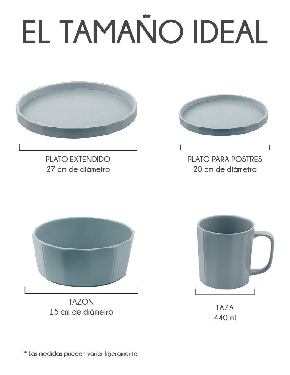 Vajilla cerrada diamond elite de cerámica para 4 personas 5