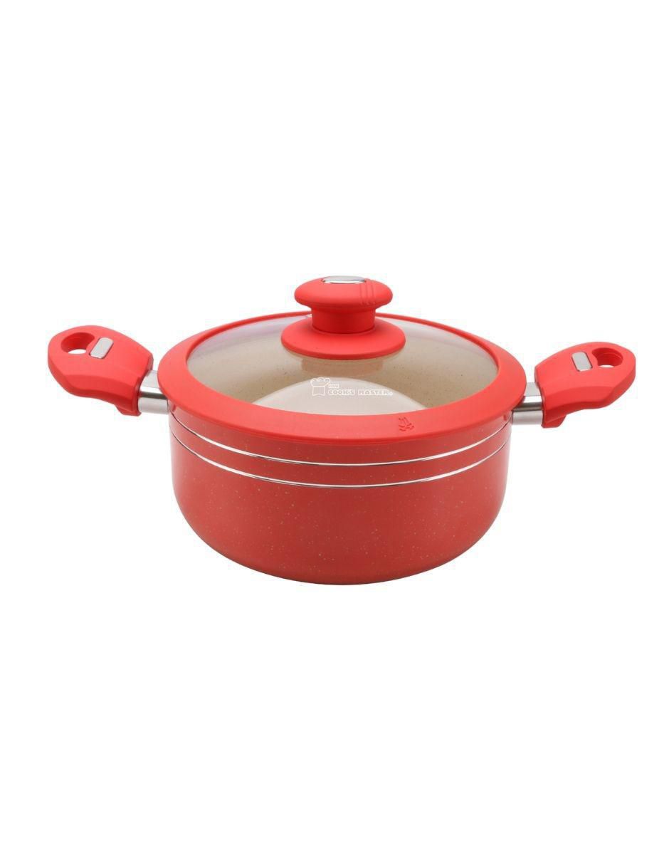 Batería de cocina de aluminio antiadherente minerales naturales 16 piezas 9
