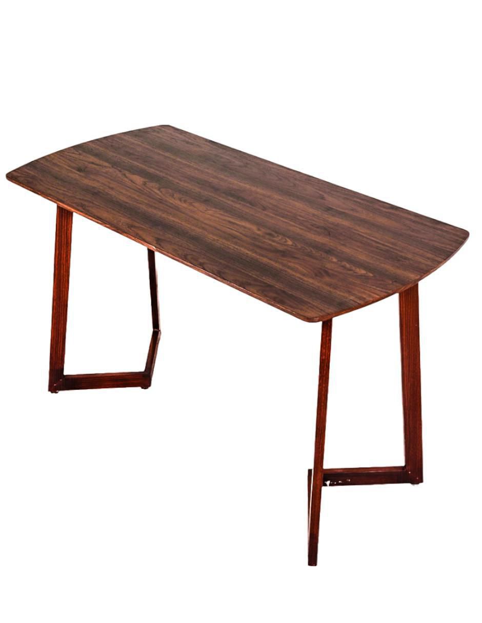 Mesa de comedor armable nogal 3
