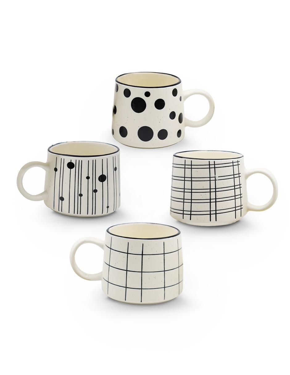 Set de tazas clásicas Chefmaker Raya 4 piezas