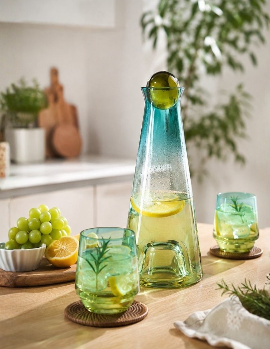 Jarra cristal menta Jarra cristal menta