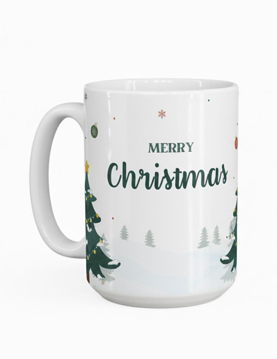 Taza navideña clásica Navidad Merry Christmas Taza navideña clásica Navidad Merry Christmas
